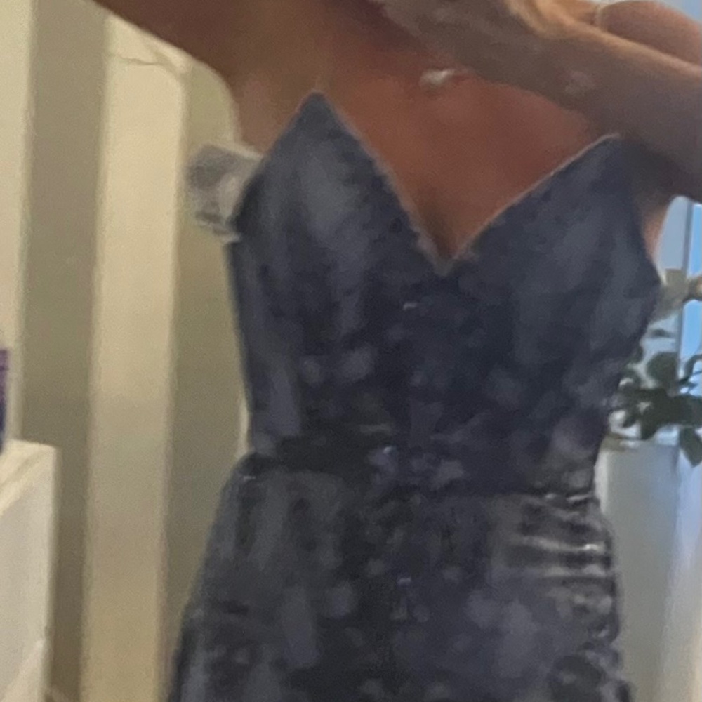 Camille dresses never worn nwt blue ornate gown